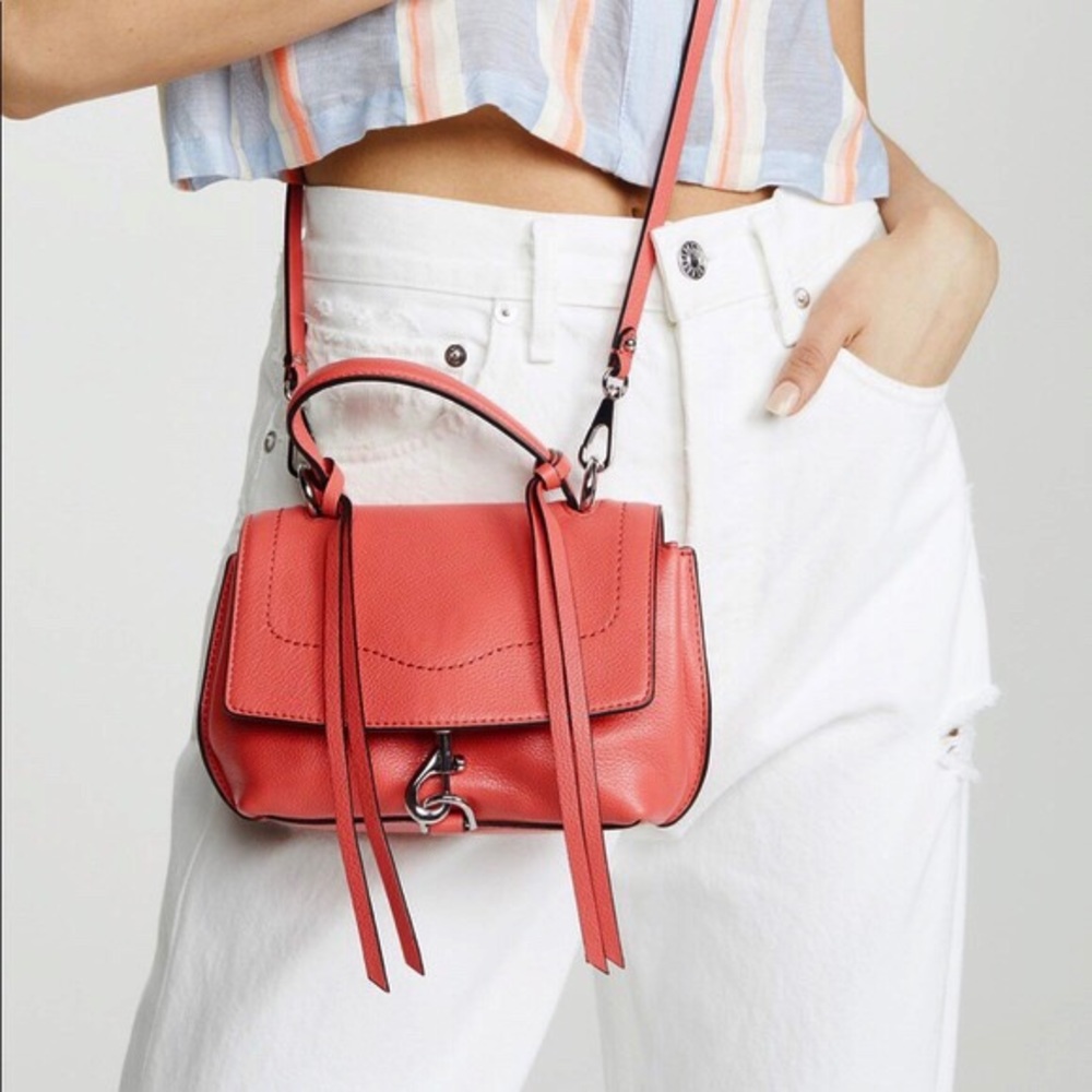 Rebecca Minkoff Stella Grapefruit Mini Satchel Bag - Picture 2 of 8